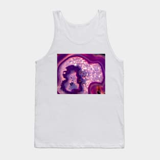 Purple Geode Crystal Tank Top